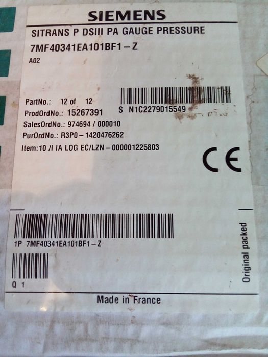 Продам датчики давления SIEMENS