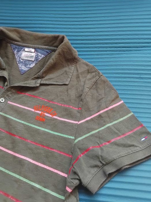 Tommy Hilfiger 100% оригинална мъжка тениска с яка