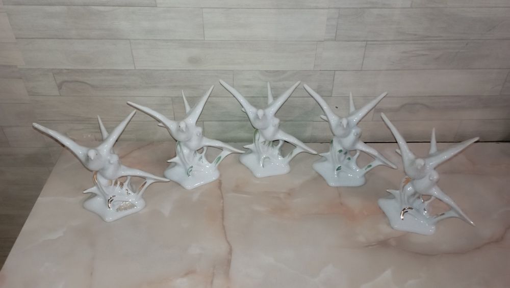 păsări din portelan