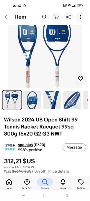 Racheta tenis Wilson shift ediție limitată!