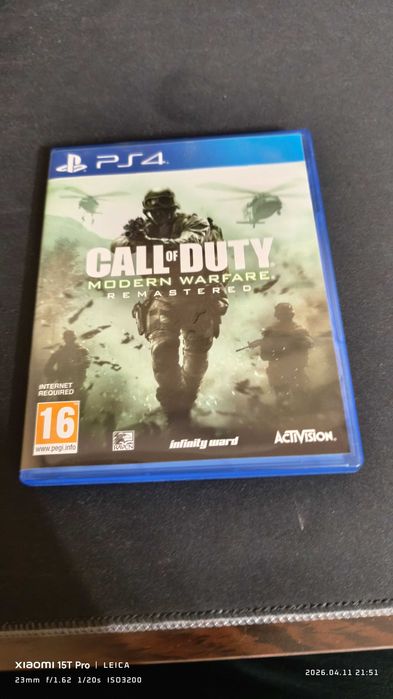 Продавам Call Of Duty Moder Warfare Remastered за PS4