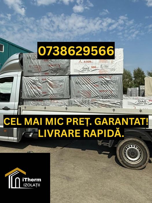 Polistiren extrudat grafitat GIAS XPS -cel mai mic pret-livrare gratis