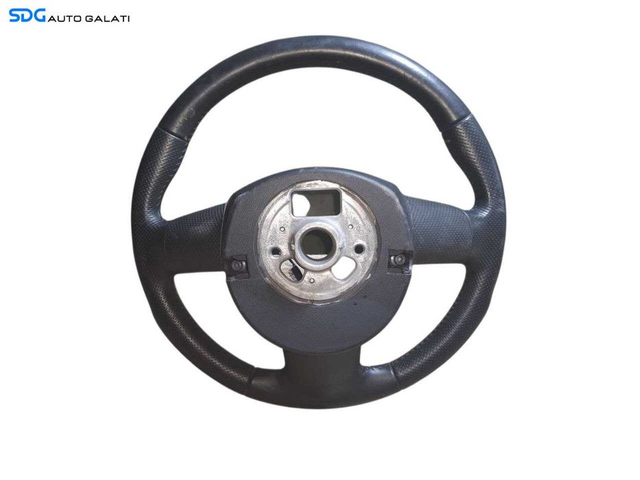 Volan Piele 3 Spite cu Comenzi Audi Q5 8R 2008 - 2012 Cod 8R0419091F ( Zgârieturi pe Piele și Uzura Generală, Vizibile în Imagini ) [N2356]