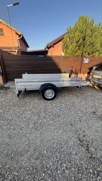 Vând remorcă marca Humbaur MMA 1300 kg, cu sistem de frânare