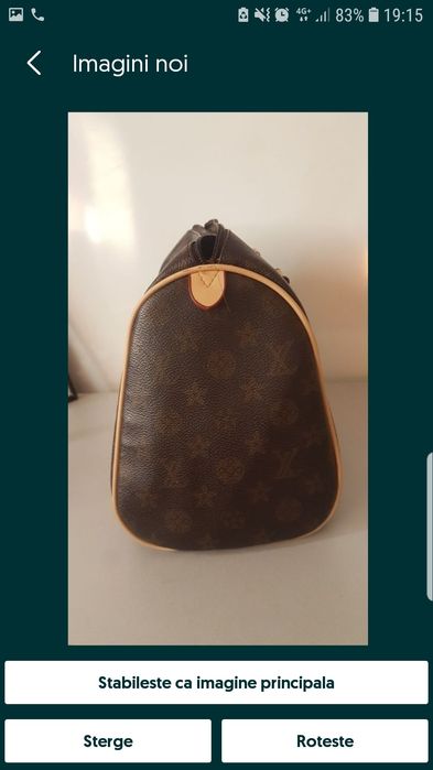 Geanta Louis Vitton/ Defect maner
Nu este originală.
Purtat de câteva