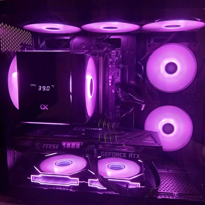 НОВ!Гаранция!Геймърски Компютър/R5 7500F/3060ti/16GB ram/512GB nvme