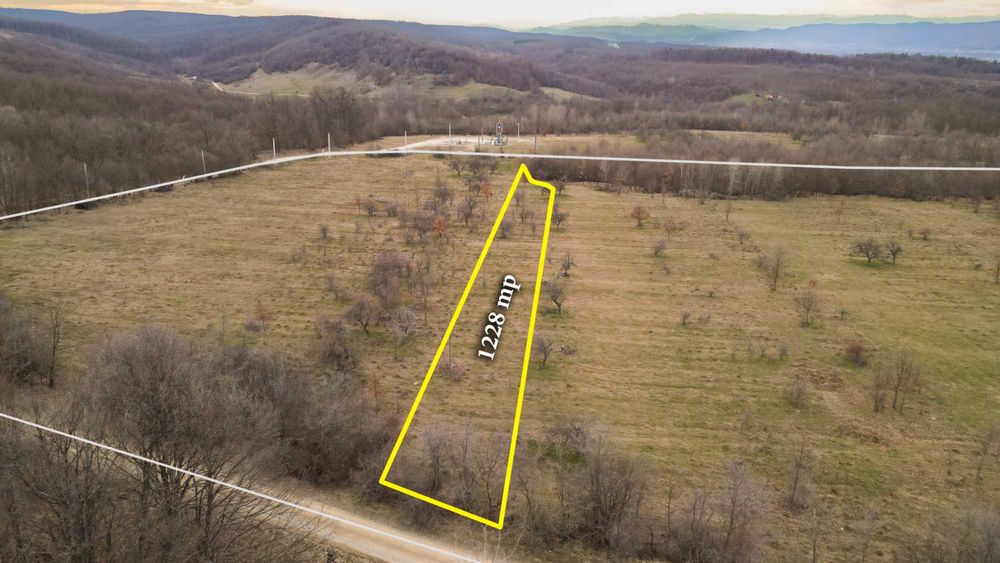 Teren 1228 mp între păduri - o oază de liniște la 20 km de Târgoviște