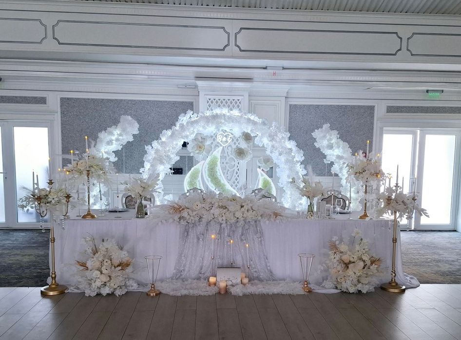 Decor sala pentru nunta, botez, petreceri