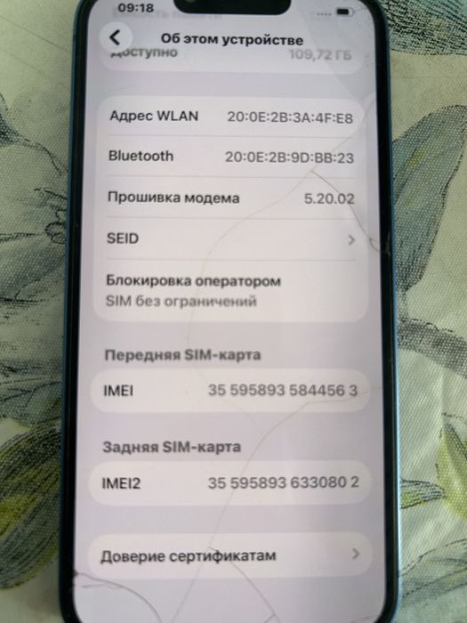 Пролам iPhone 13