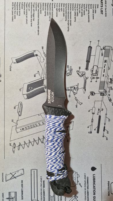Cutit tactic si supravietuire Schrade Reckon (Full Tang, AUS-8)