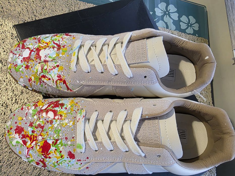 Стилни маратонки с арт дизайн – кожа