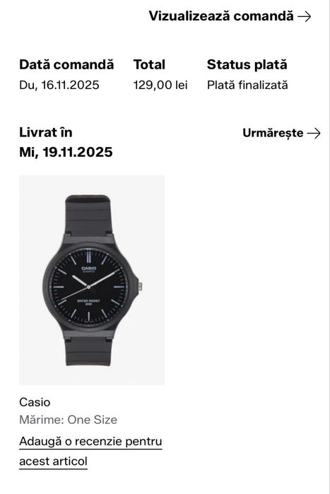 Ceas Casio Negru