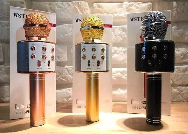 Ручной микрофон беспроводной с аудио модулем