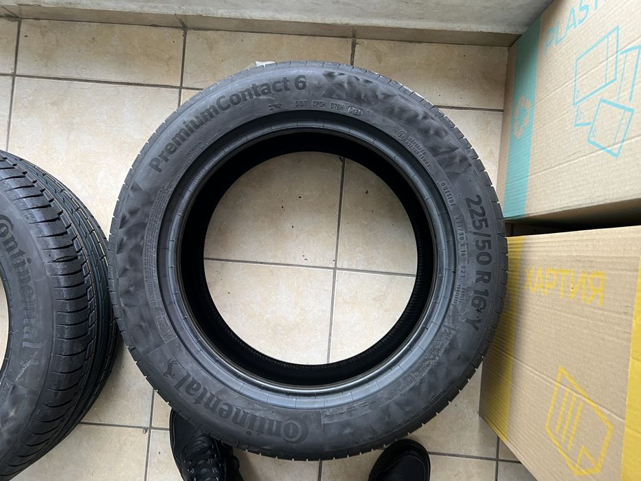 Продавам чисто нови летни гуми  с джанти Continental 16” 225/50