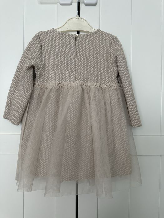 Lot 3 rochii Zara, Reserved si Pepco, cu maneci lungi, 98 cm, 2-3 ani