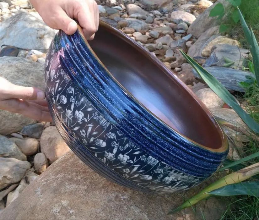 Кашпо керамическое