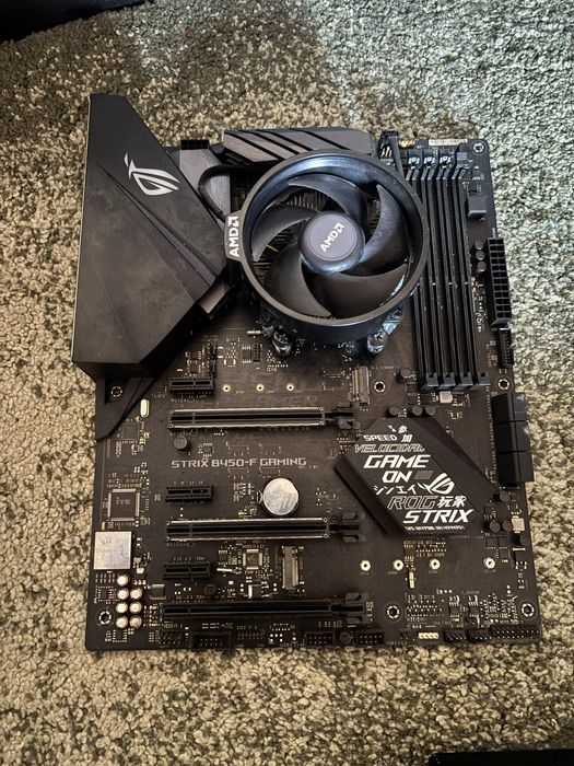 Kit Ryzen 5 ( Placa de baza + procesor ) Asus- strix B450 Gaming