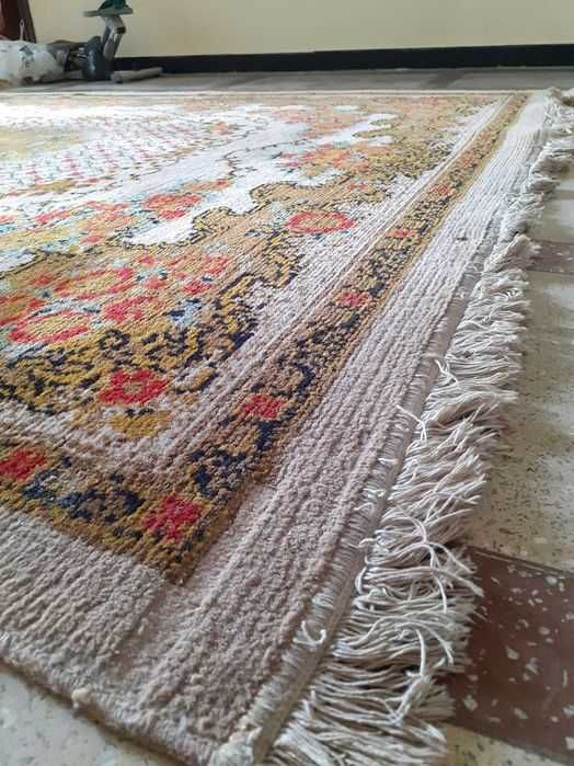 Covor persan din lana 204/311 cm (14 cm franjurii)