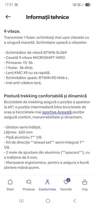 Bicicleta dechatlon