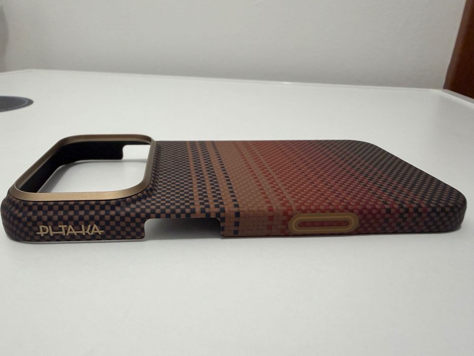 Husa MagEZ 7 Pitaka iPhone 17 Pro, Aramida 600D, Sunset, PitaTap™, MagSafe, Ultra Slim