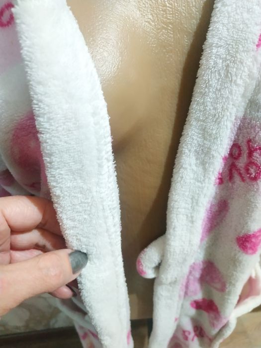 Жен. банный халат. Плюшевый. Размер 44-46