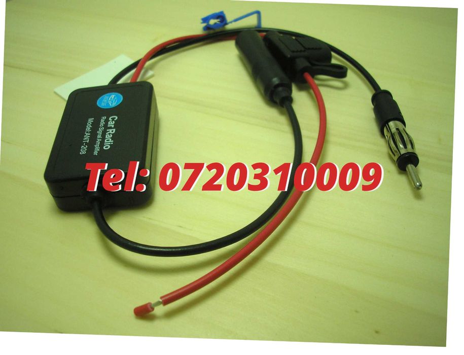 Amplificator De Semnal Antena Radio Auto Fm 12v