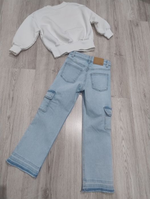 Set hanorac si blugi Zara masura 122 (6-7 ani)