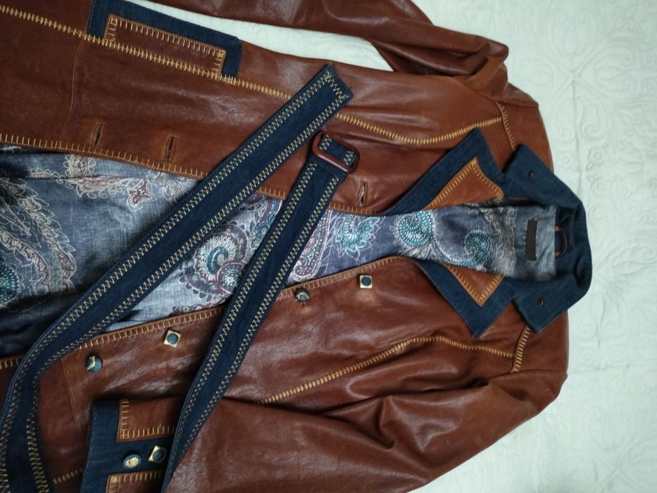 Продам Кожаный  плащ