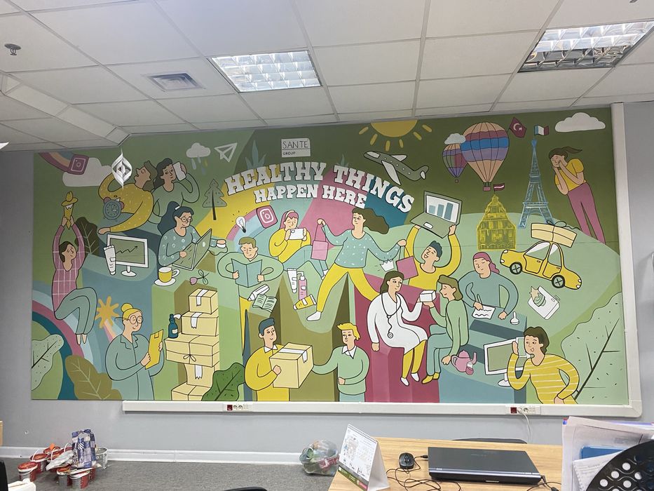 Мурал. Роспись стен. Художник