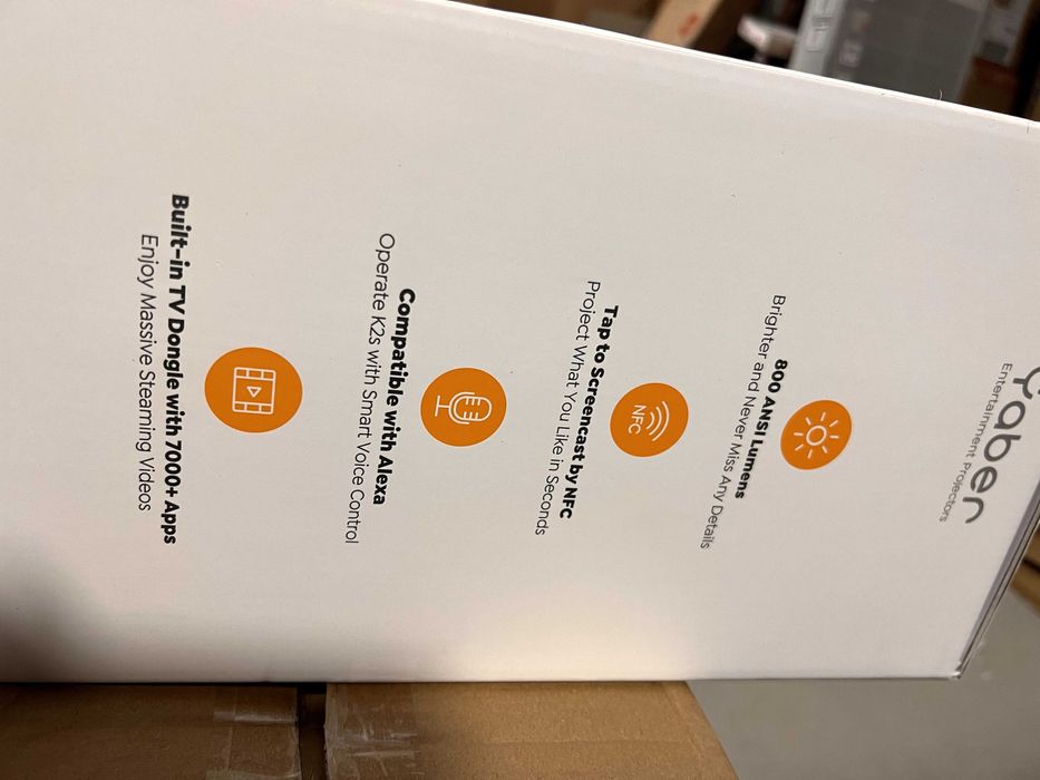 Proiector 4K Android TV Yaber K2S 800 Ansi 60Hz Wifi 6 Jbl Surround