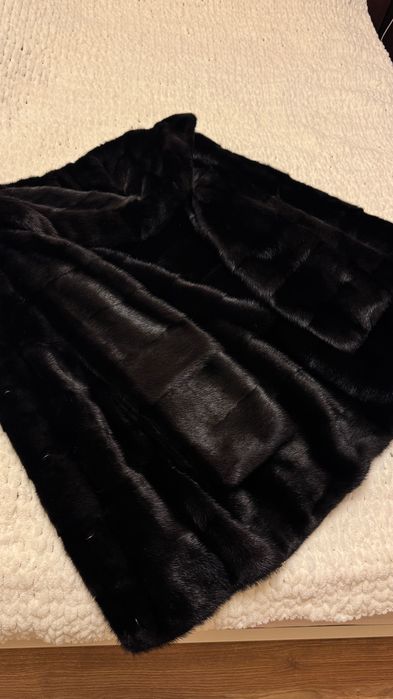 #144 Палто от норка.Визон. Естествена кожа с косъм.