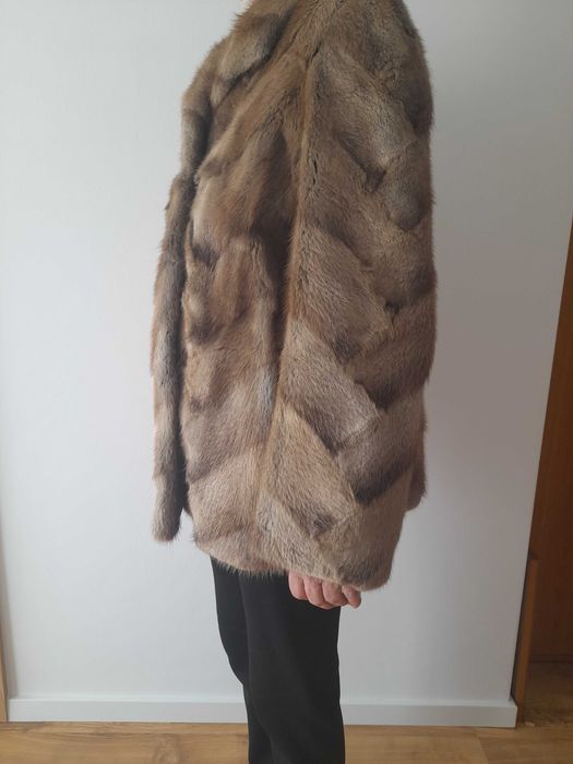 3 Haine naturale din blana de bizon + nurca - impecabile