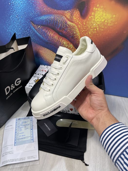 Adidasi Dolce Gabbana piele naturala 100% Full Box Premium