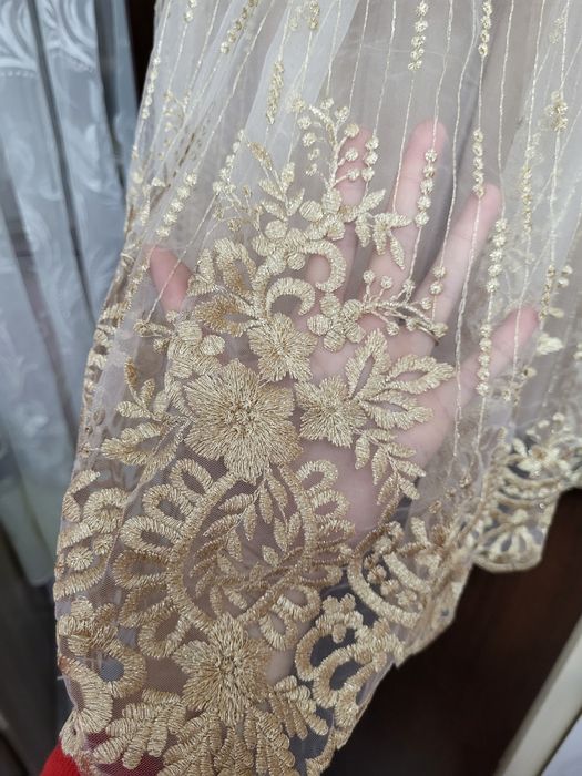 Rochie eleganta  crem  8-9 ani