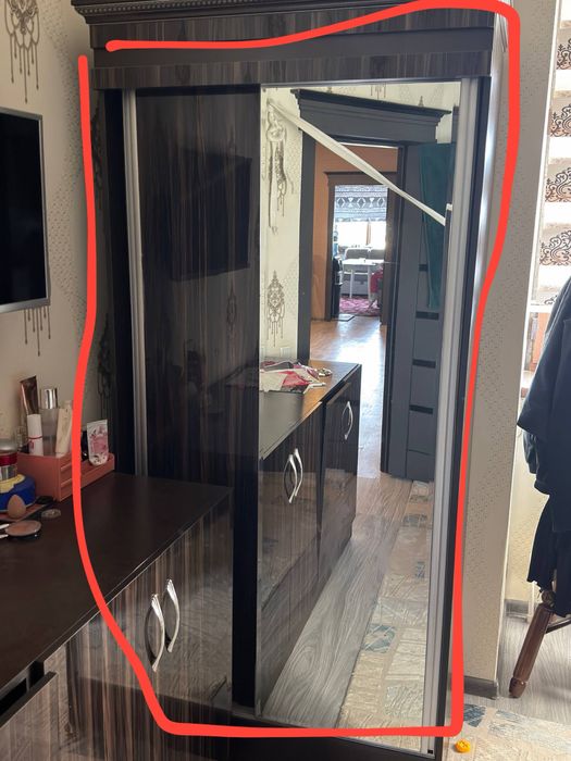 **Двуспальная кровать** + shkaf