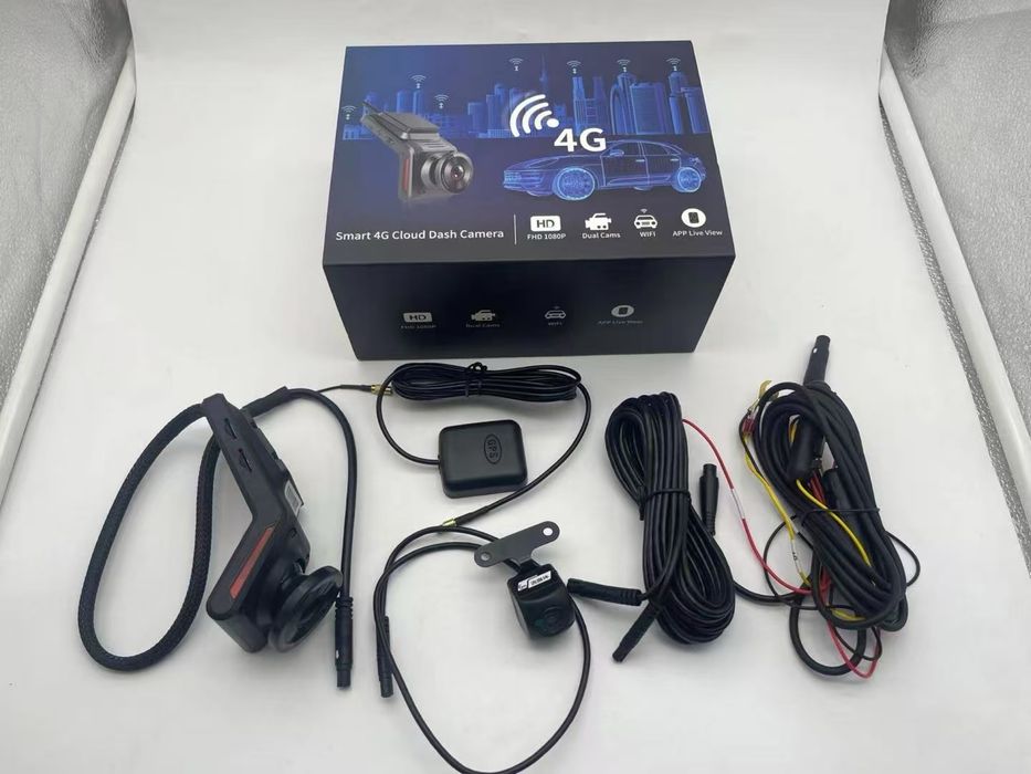 Регистратор 4G сим картали 2 камеры GPS отслеживание через телефон