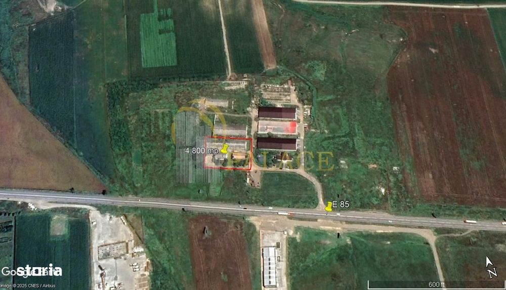Teren 4800 mp , industrial Letcani,  cu acces in E85