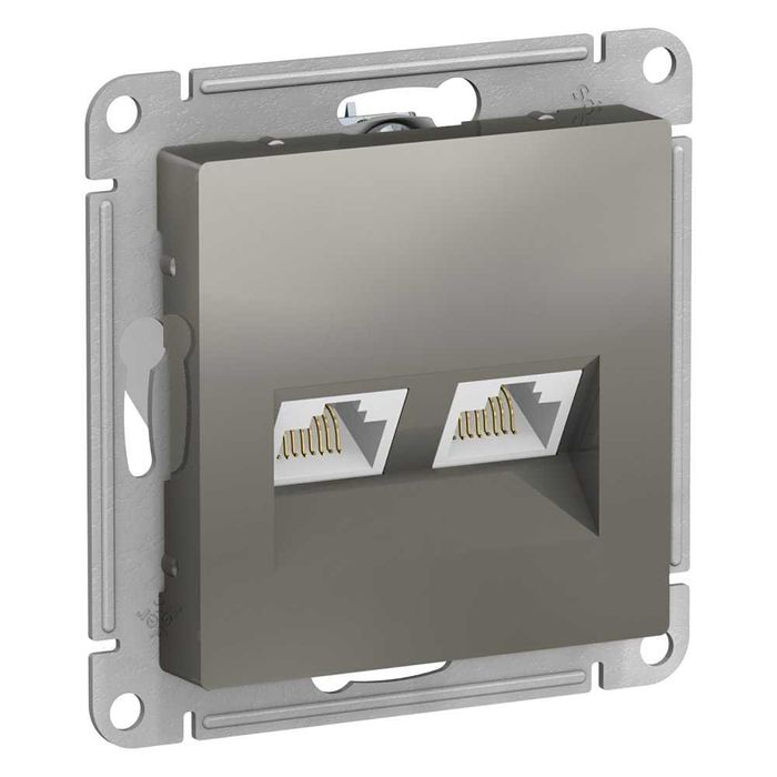 Schneider Electric. AtlasDesign. Розетка двойная компьютерная.