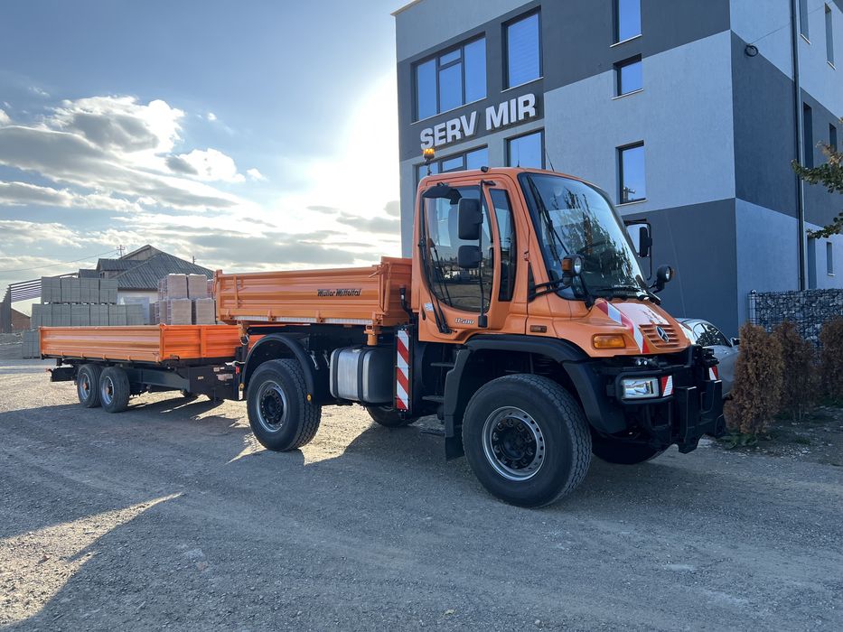 Unimog U500 Echipat deszapezire Freza Zapada+Lama + Sararita