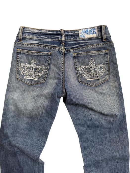 Y2K Crown BlueBlack Denim