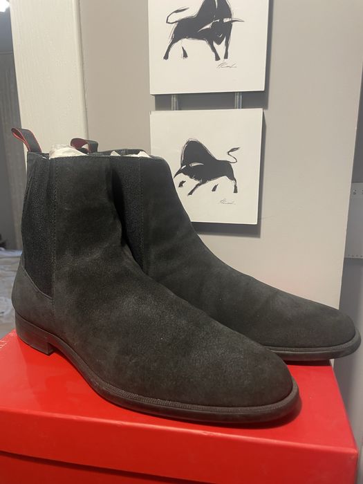 Мъжки велурени обувки Hugo Boss