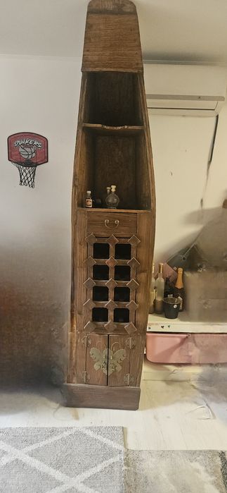 Dulap-Bar rustic forma barca