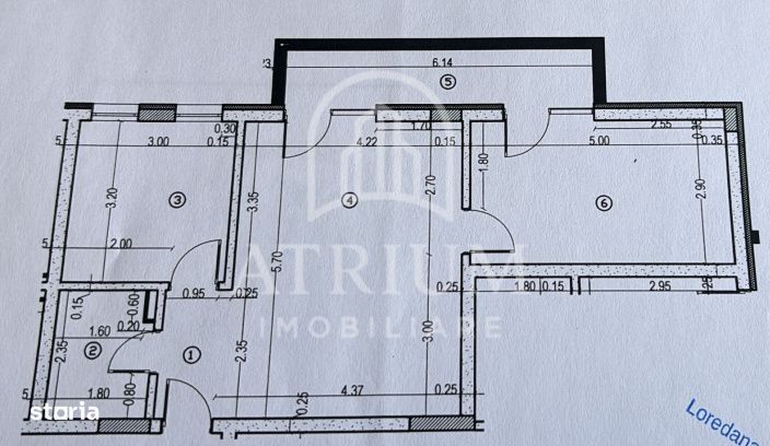 Apartament cu 2 camere, 56 mp, zona Baciu