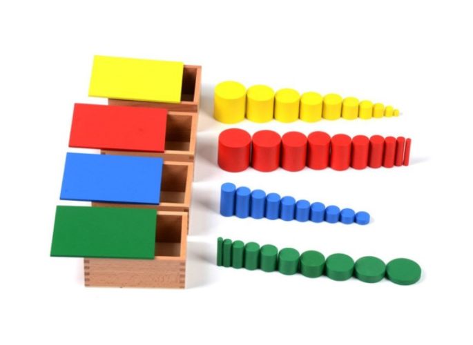 Монтесори Дървени Червени Стикове пръчки летви, всички Монтесори