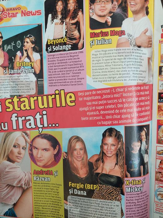 Revista Bravo cu Morandi pe coperta Marius Moga si Randi