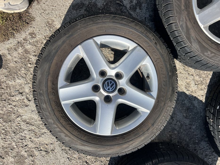 Джанти със ЗИМНИ гуми 195/65/15 за VW: Jetta , Golf, Caddy,Touaran 15”