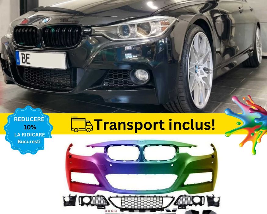 Bara fata M-Tech BMW Seria 3 F30 F31 Negru Gri Albastru Maro Rosu Alb