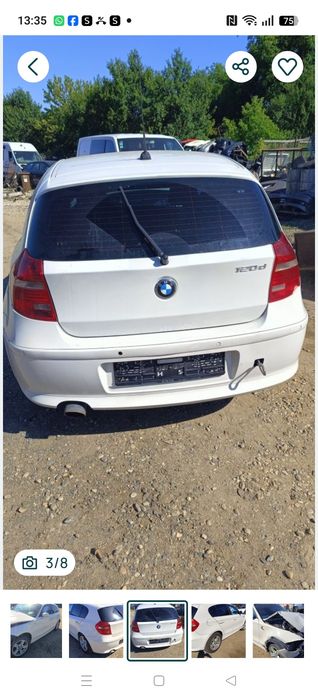 Piese cutie grup haion kit pornire  uși  trapa jug injectoare n47 pompa înalte  rampa stopuri bara spate cardan toba unitate ccc geam  BMW e87 n47