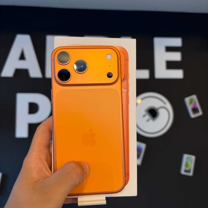 iPhone 17 Pro Max 512Gb Cosmic Orange 100% Baterie + 24 Luni Garanție / Apple Plug