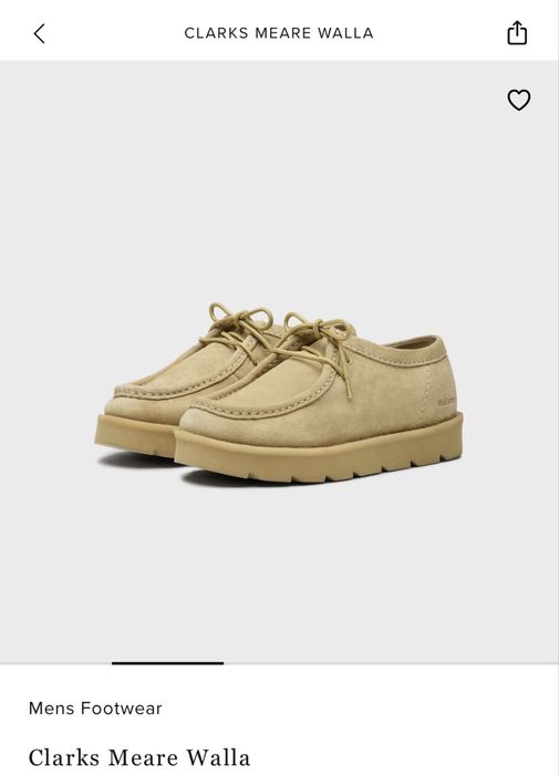 Лоферы Clarks wallabee meare walla